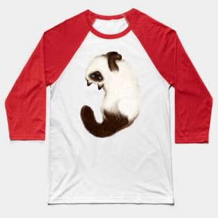 Himalayan Cat (Pink Background) Baseball T-Shirt